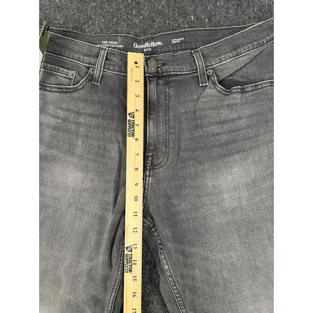 Goodfellow & Co Black Straight Recto Jeans Stretch Denim Mens Size 38 x 30 - Picture 4 of 8